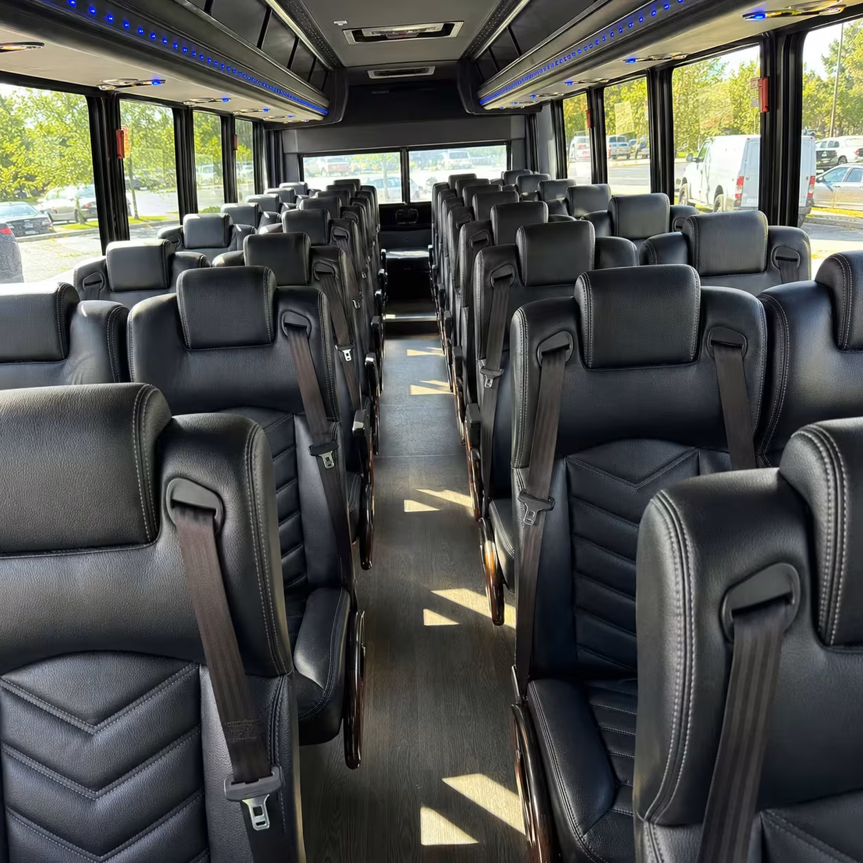 30 passenger minibus interior